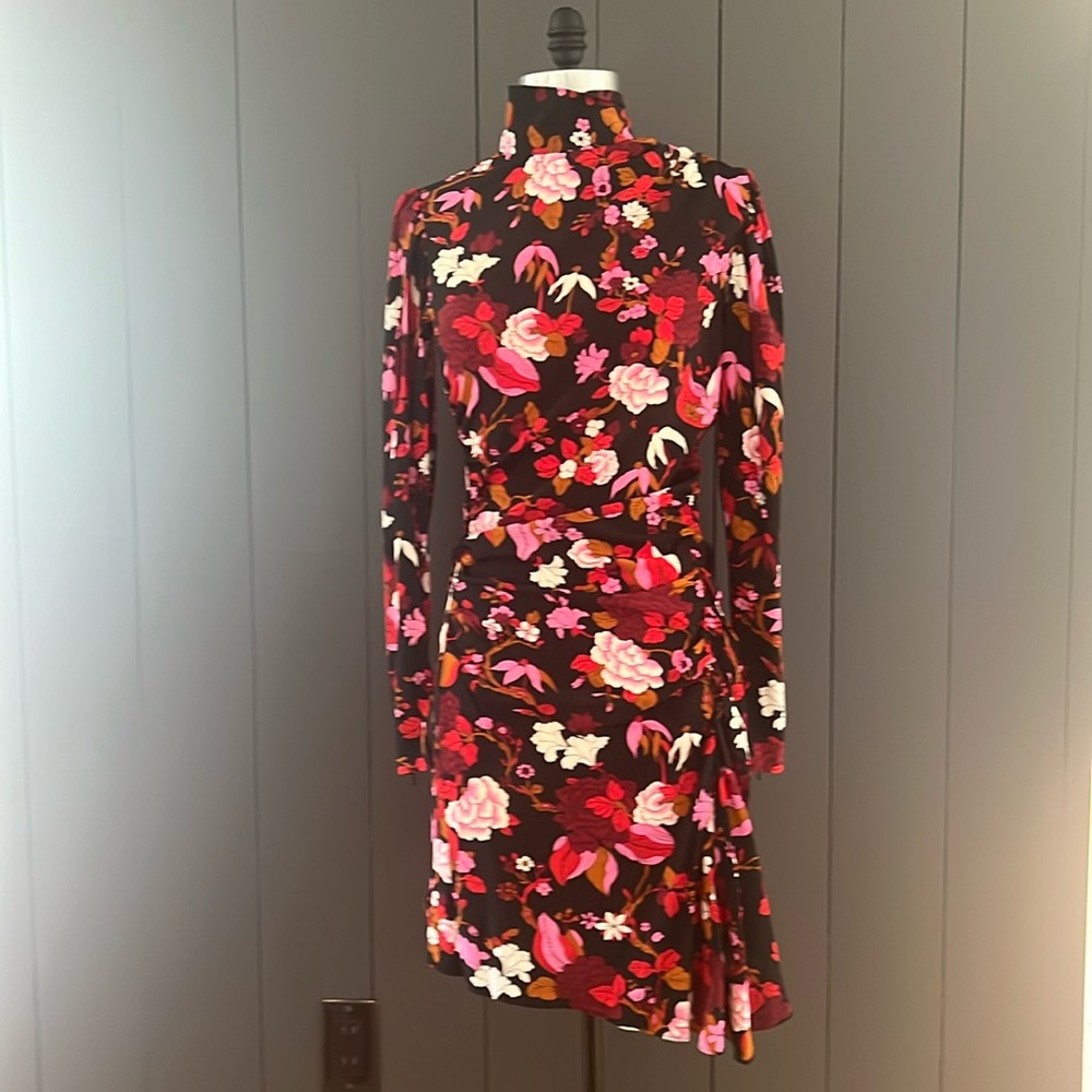 A.L.C. silk flower mini dress, size 0